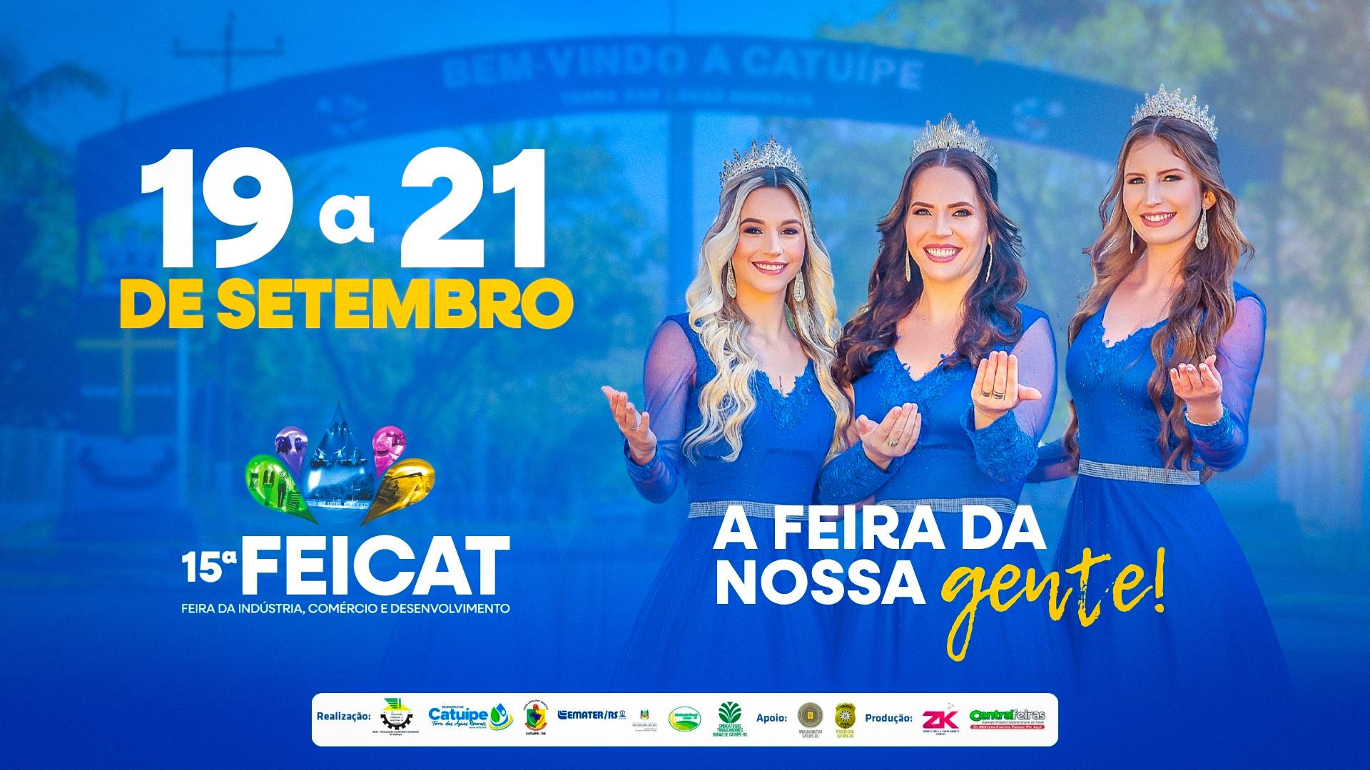 Tá confirmado!✅  Esperamos vocês de 19 a 21 de setembro na 15ª FEICAT, com muita música, diversão e alegria. Vem com a gente!🤩 #feicat2025  @municipiodecatuipe @aciccatuipe @eventos.zk